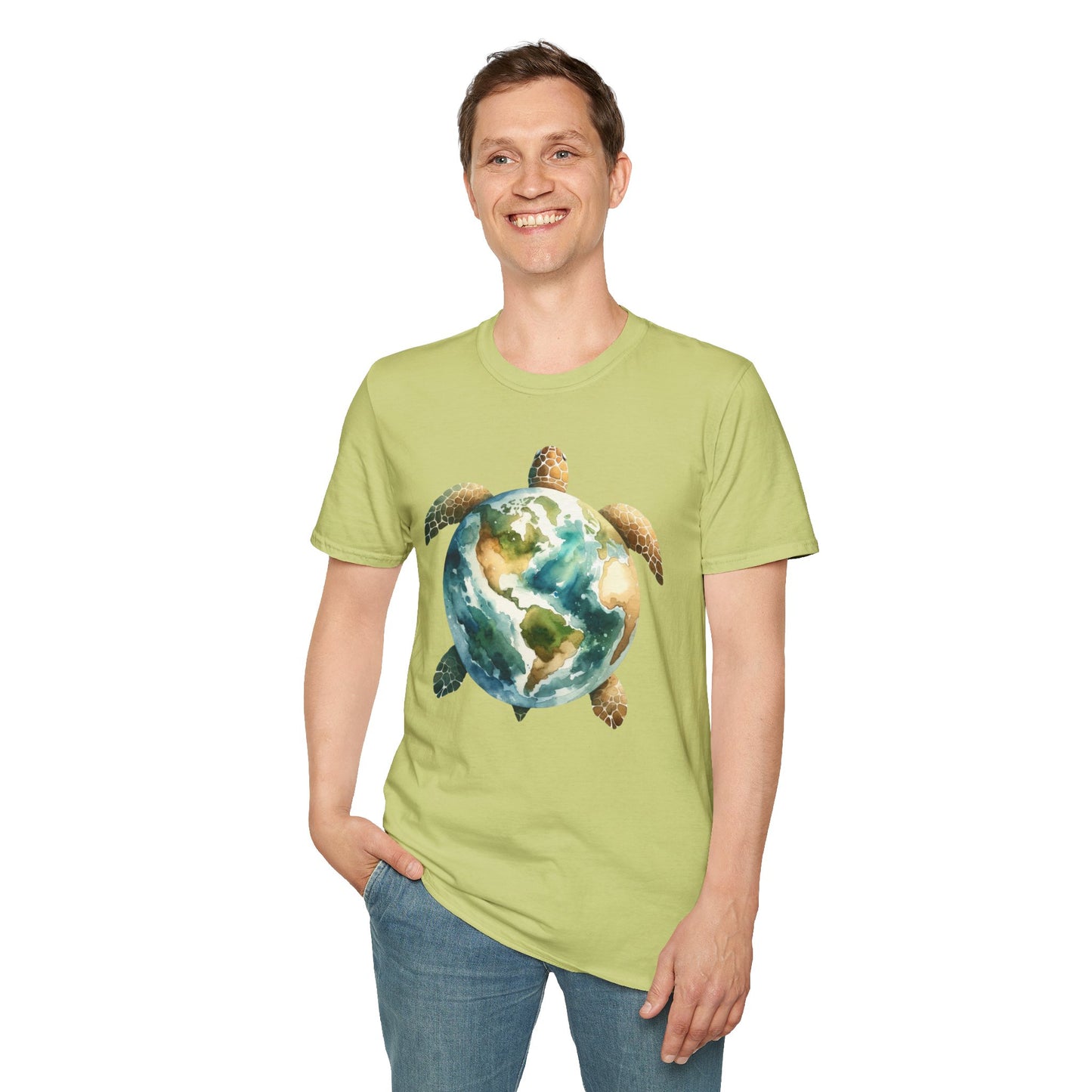 Eco-Friendly Turtle Graphic Unisex Softstyle T-Shirt