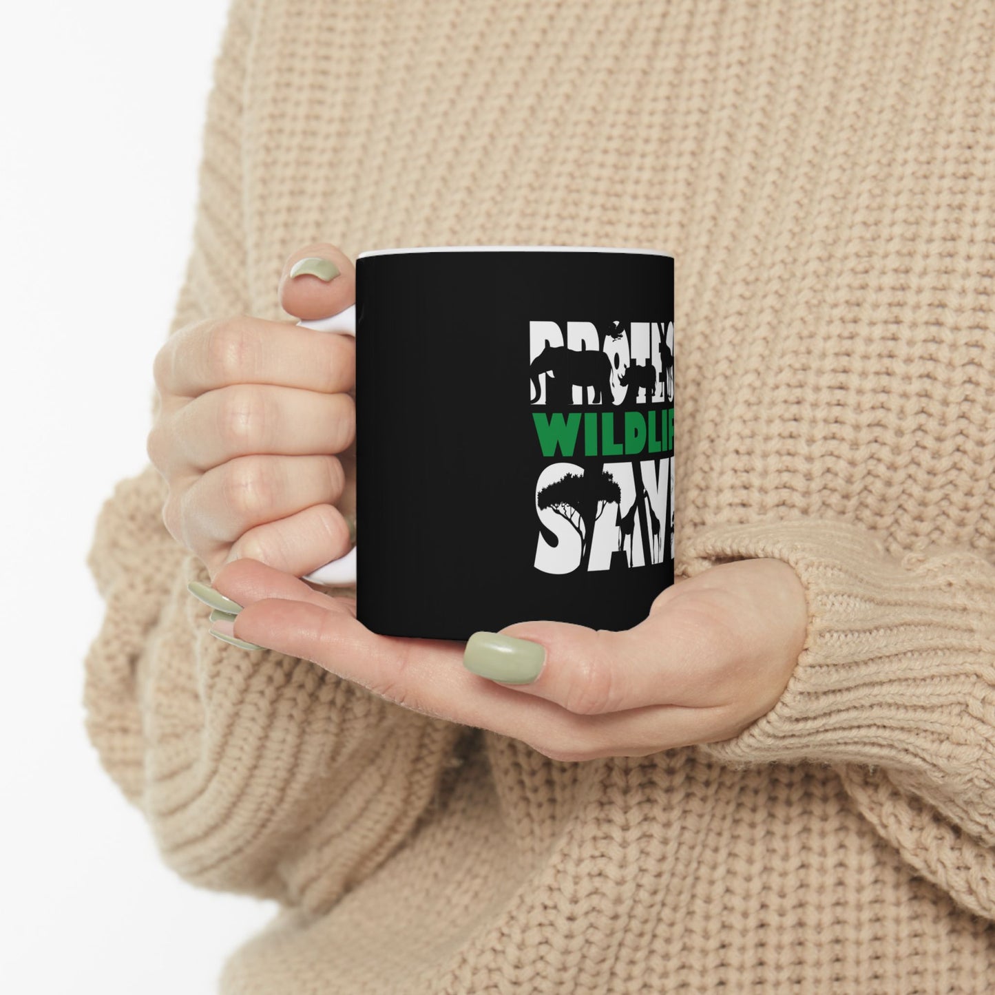 Wildlife Protect Ceramic Mug - 11oz, 15oz