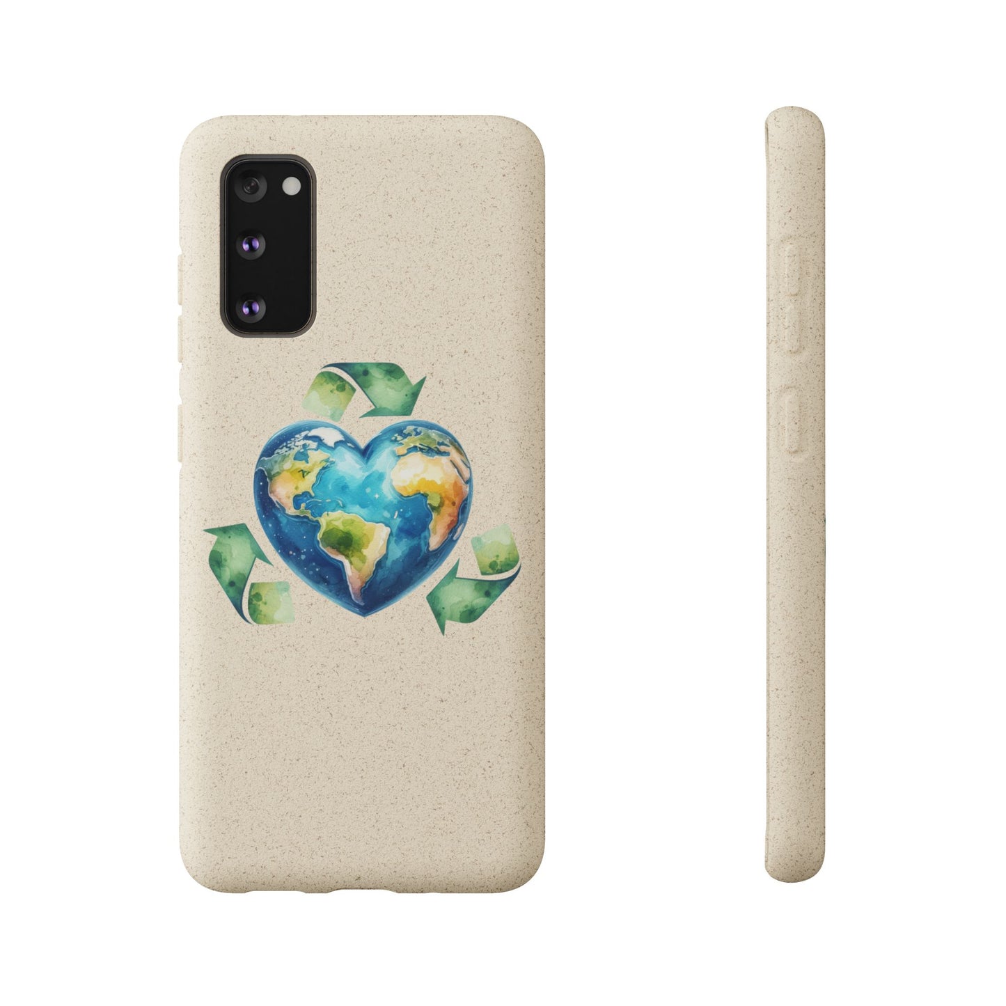 Cute Earth Design - Sustainable Living Biodegradable Phone Case