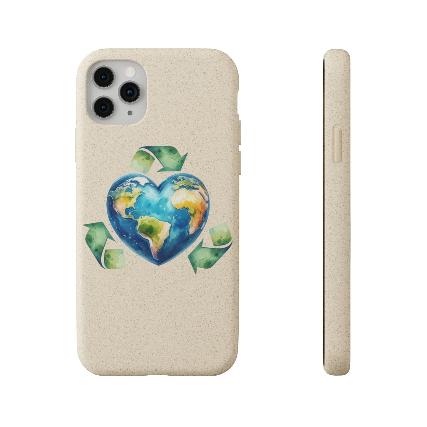 Cute Earth Design - Sustainable Living Biodegradable Phone Case