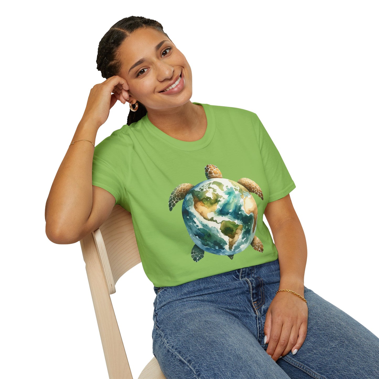 Eco-Friendly Turtle Graphic Unisex Softstyle T-Shirt