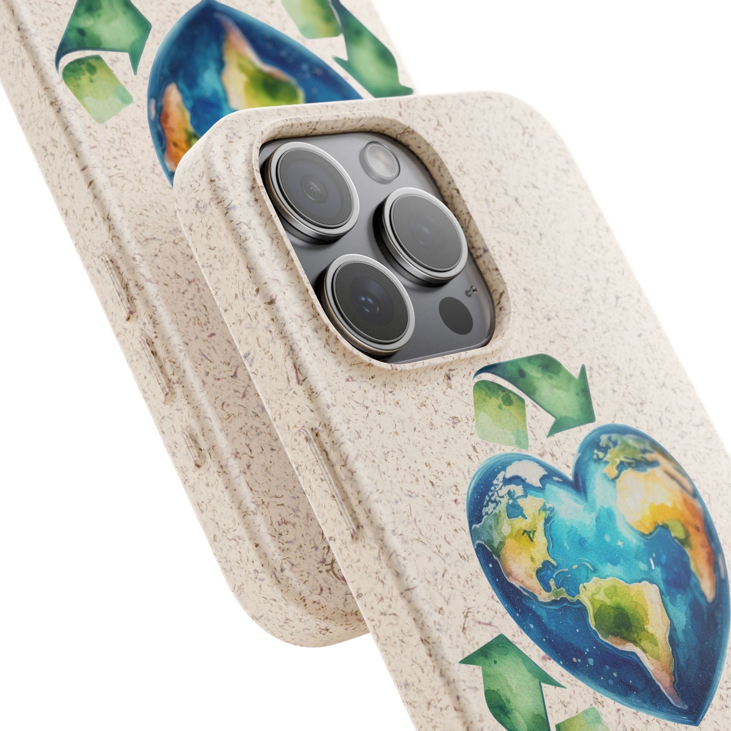 Cute Earth Design - Sustainable Living Biodegradable Phone Case