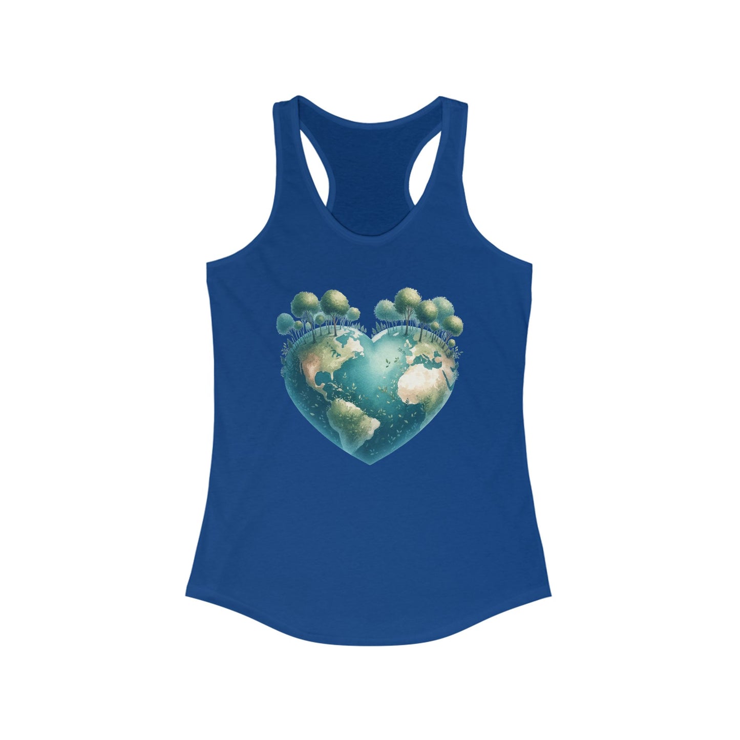 Eco-Friendly Heart Cute Earth Women Tank Top