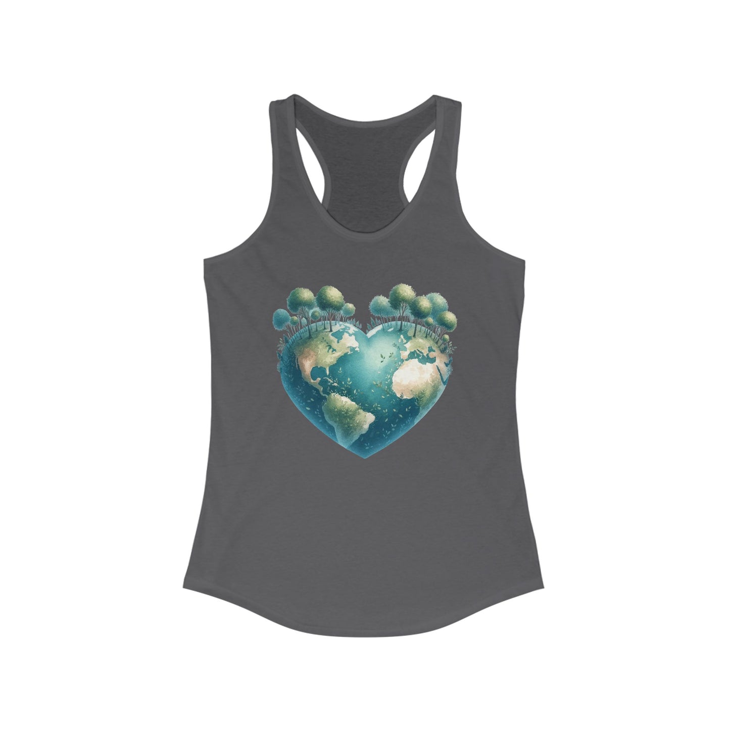 Eco-Friendly Heart Cute Earth Women Tank Top