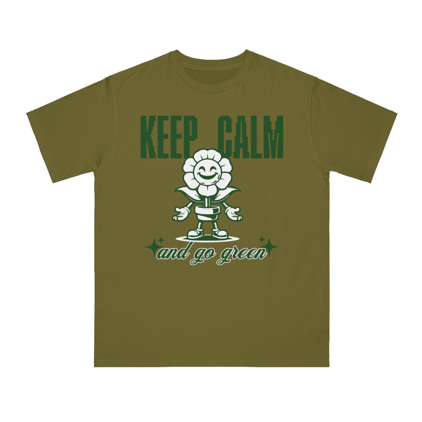 Eco-Friendly Classic T-Shirt - Keep Calm and Go Green Design