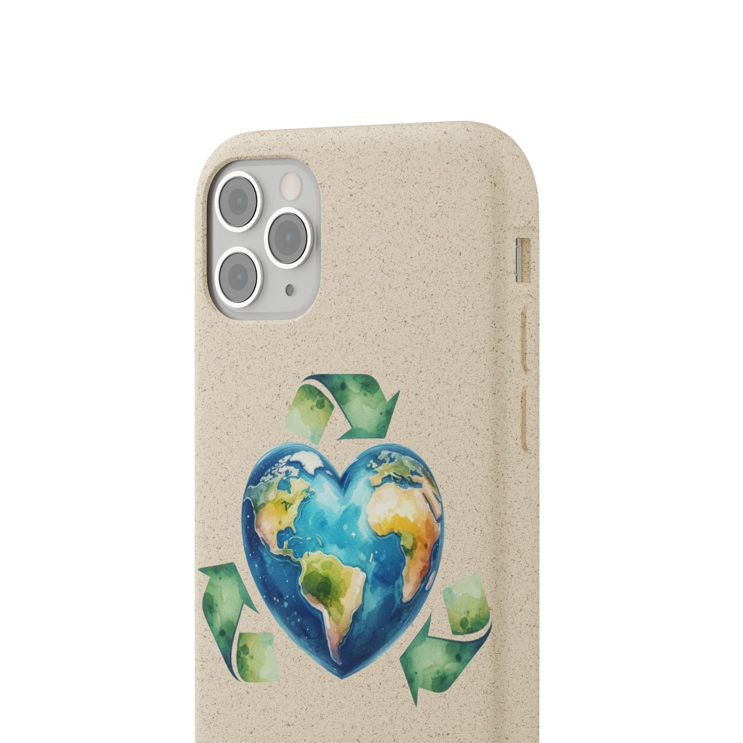 Cute Earth Design - Sustainable Living Biodegradable Phone Case