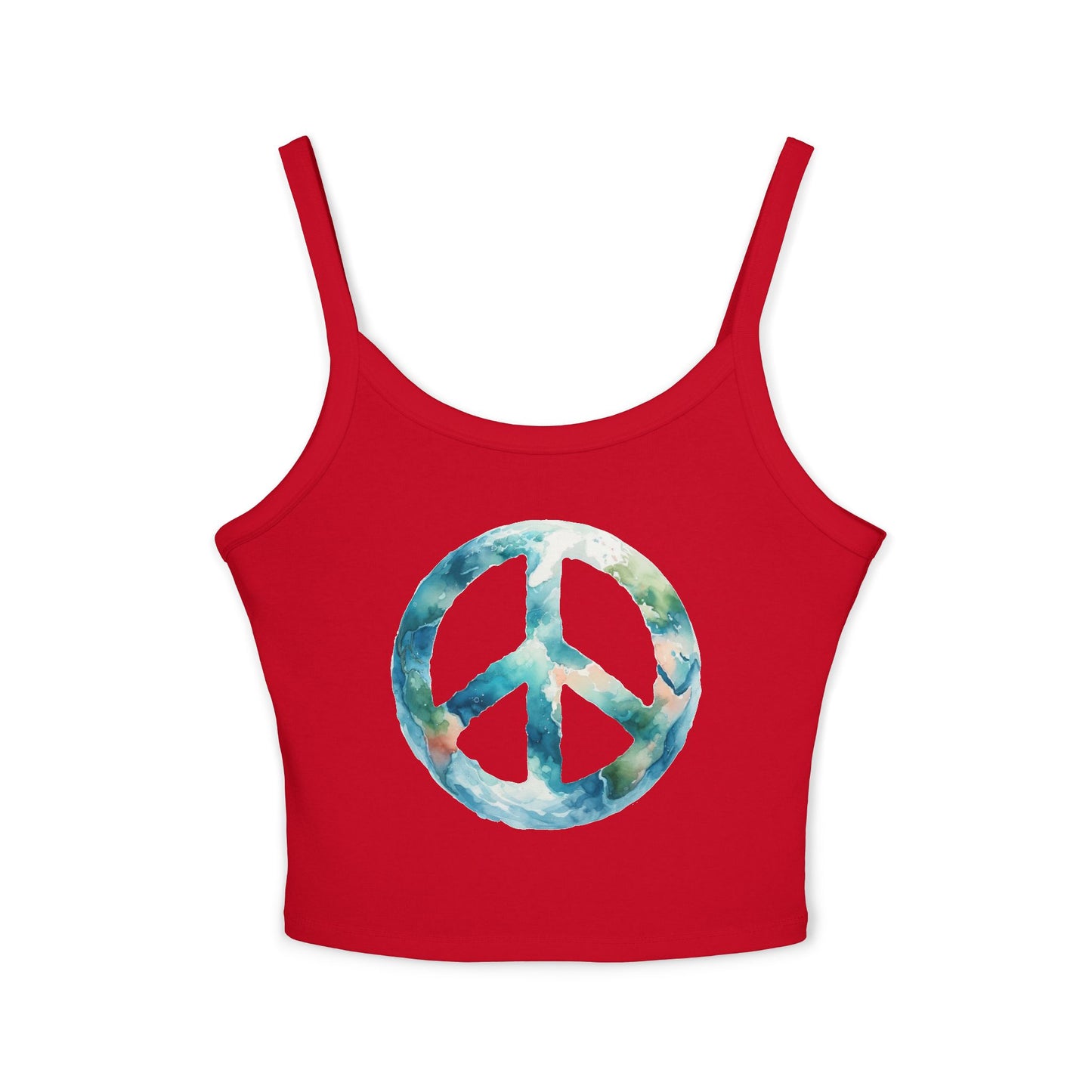 Peace Vibes Women's Spaghetti Strap Tank Top - Relaxed Summer Edition