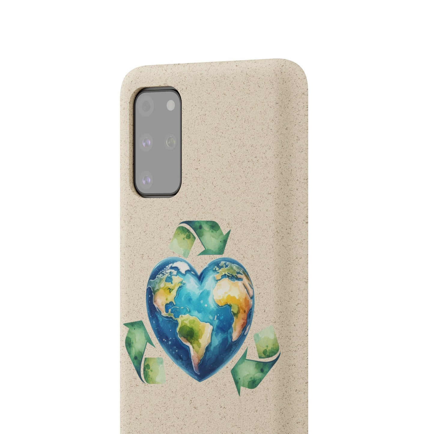 Cute Earth Design - Sustainable Living Biodegradable Phone Case