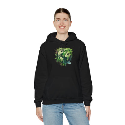 Eco-Friendly World Map Hooded Sweatshirt