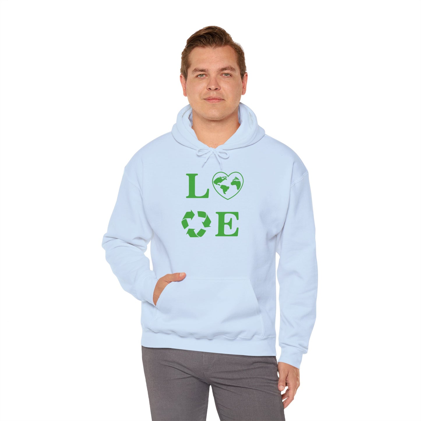 Love Heart Recycling Hoodie