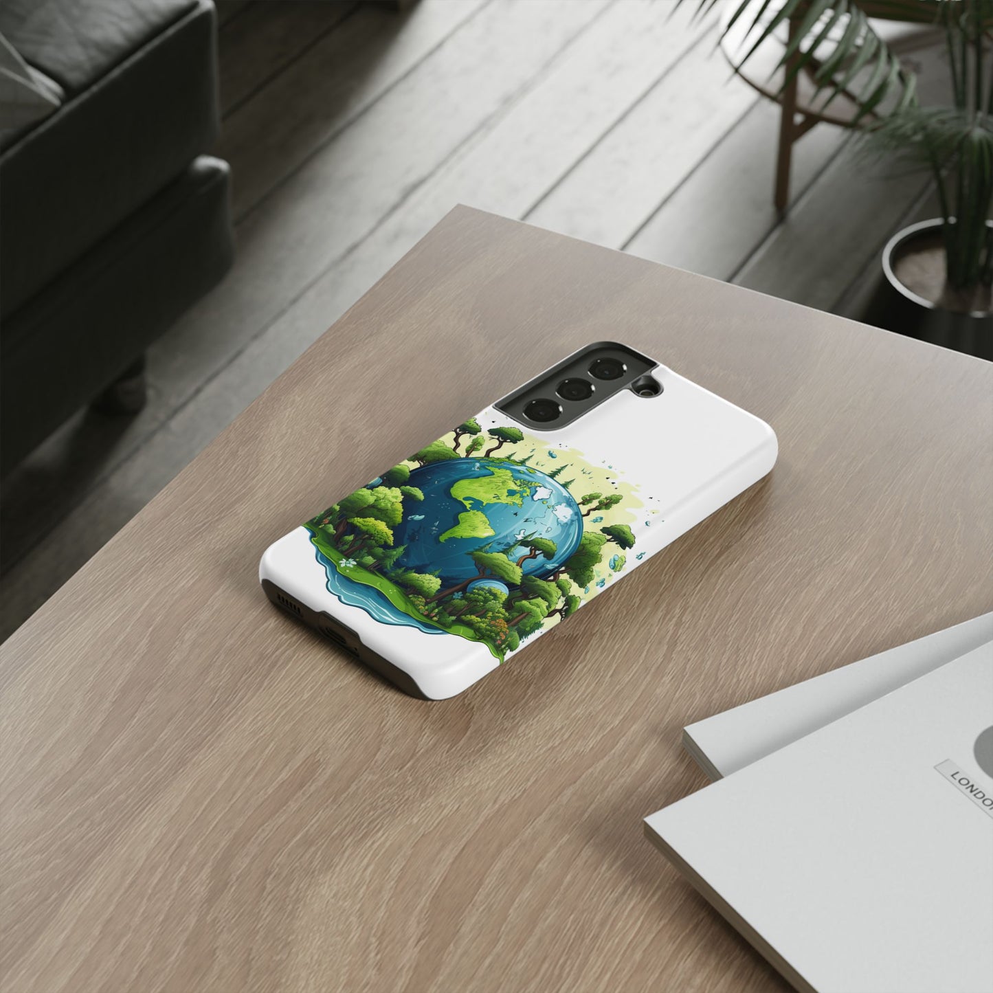 Eco-Friendly Phone Case with Earth Design