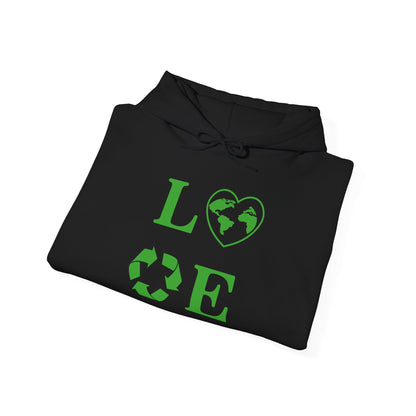 Love Heart Recycling Hoodie