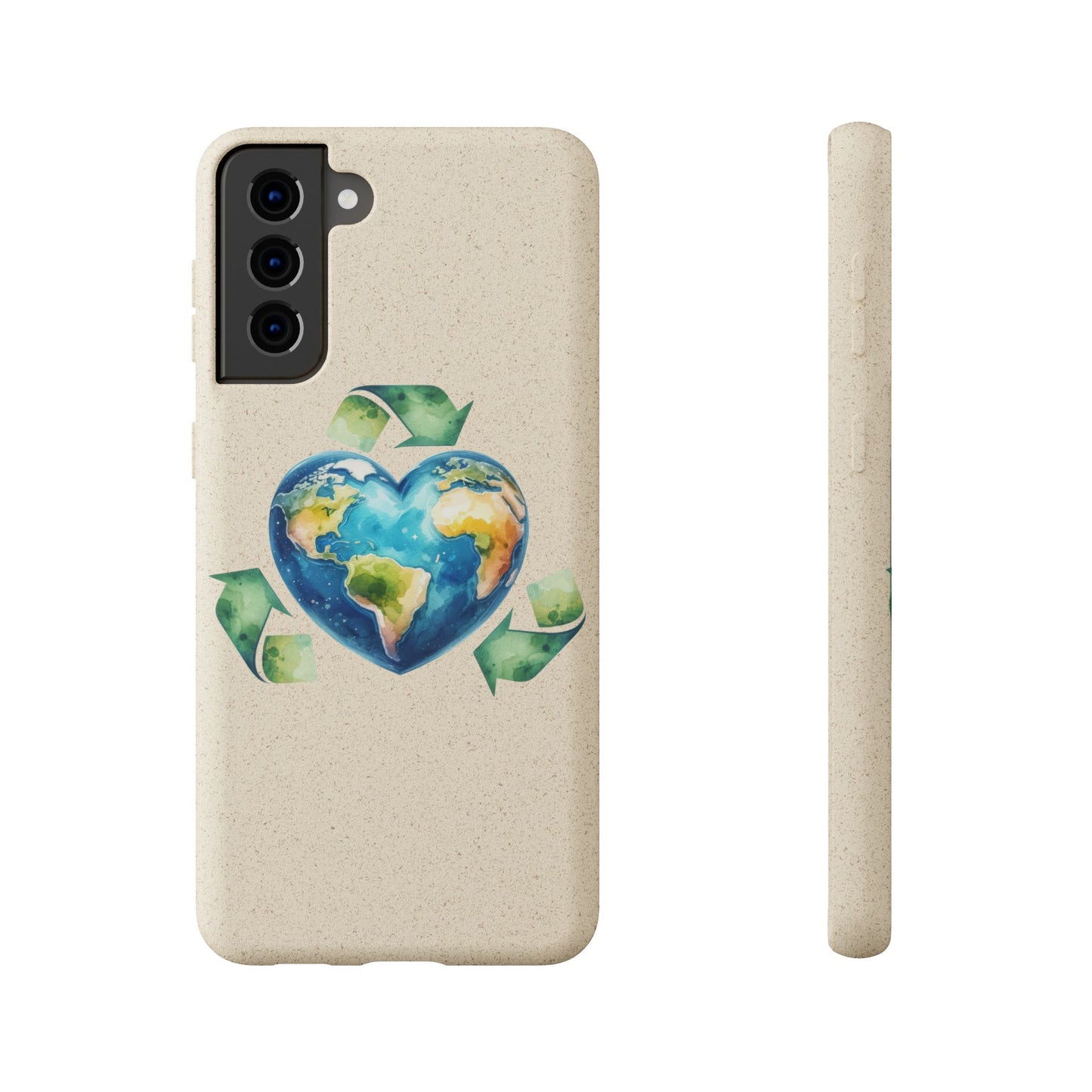 Cute Earth Design - Sustainable Living Biodegradable Phone Case