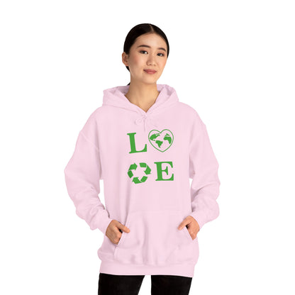 Love Heart Recycling Hoodie