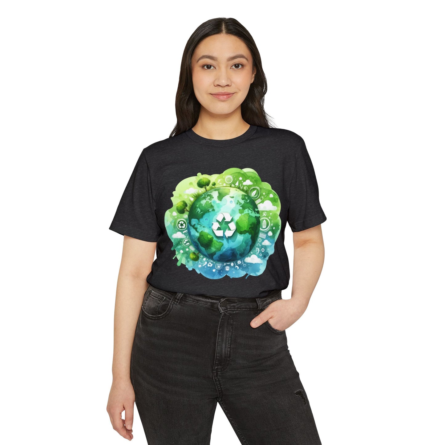 Eco-Friendly Unisex Organic T-Shirt | Recycle & Sustain Earth Design