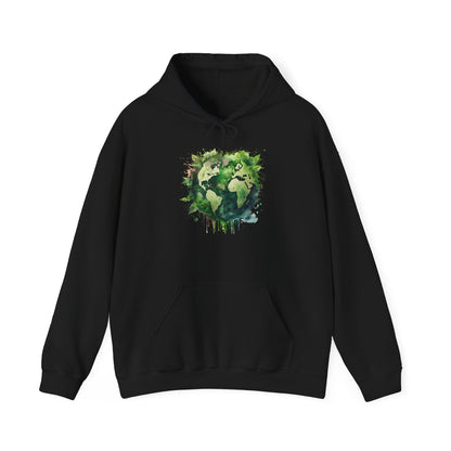 Eco-Friendly World Map Hooded Sweatshirt