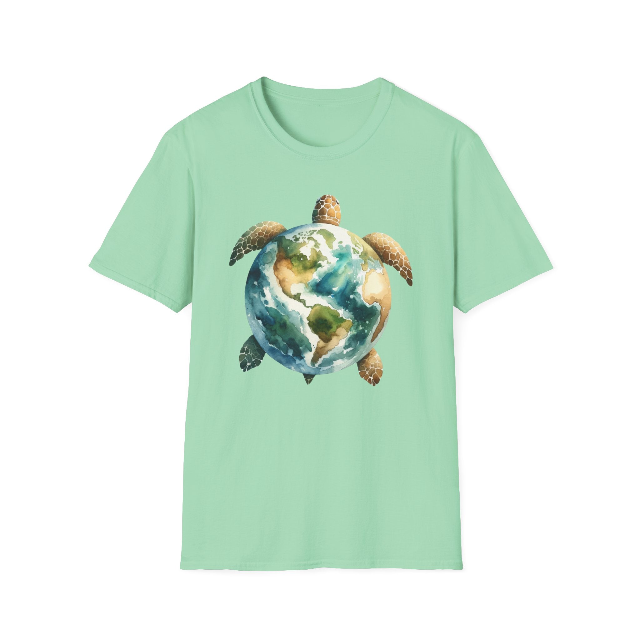 Eco-Friendly Turtle Graphic Unisex Softstyle T-Shirt