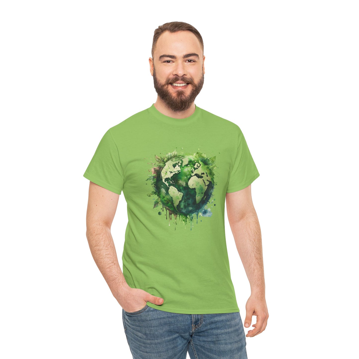 Eco-Friendly World Map T-Shirt - Unisex Tee