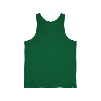 Unisex Jersey Tank with Earth Graphic - Eco-Friendly Apparel for Nature Lovers