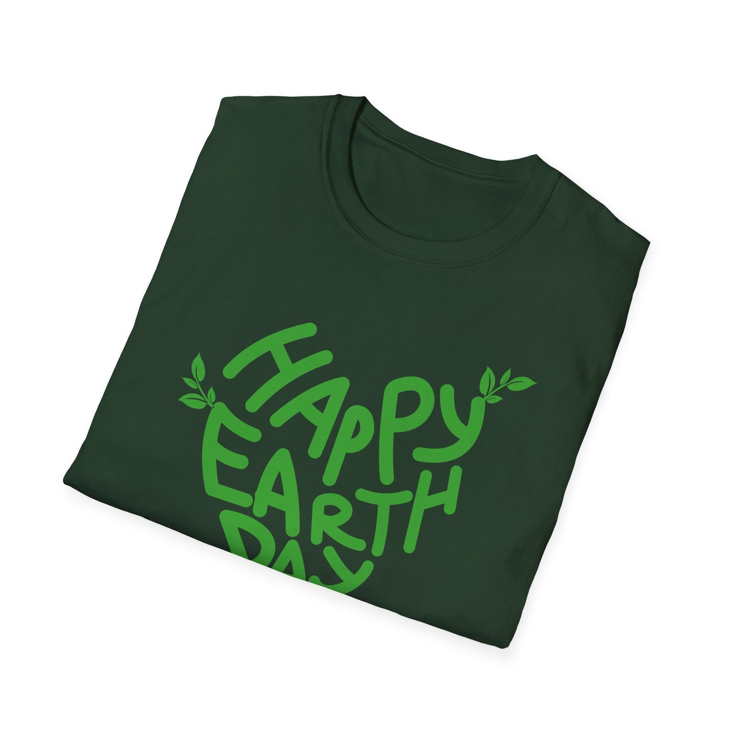 Happy Earth Day Unisex Softstyle T-Shirt - Eco-Friendly Apparel