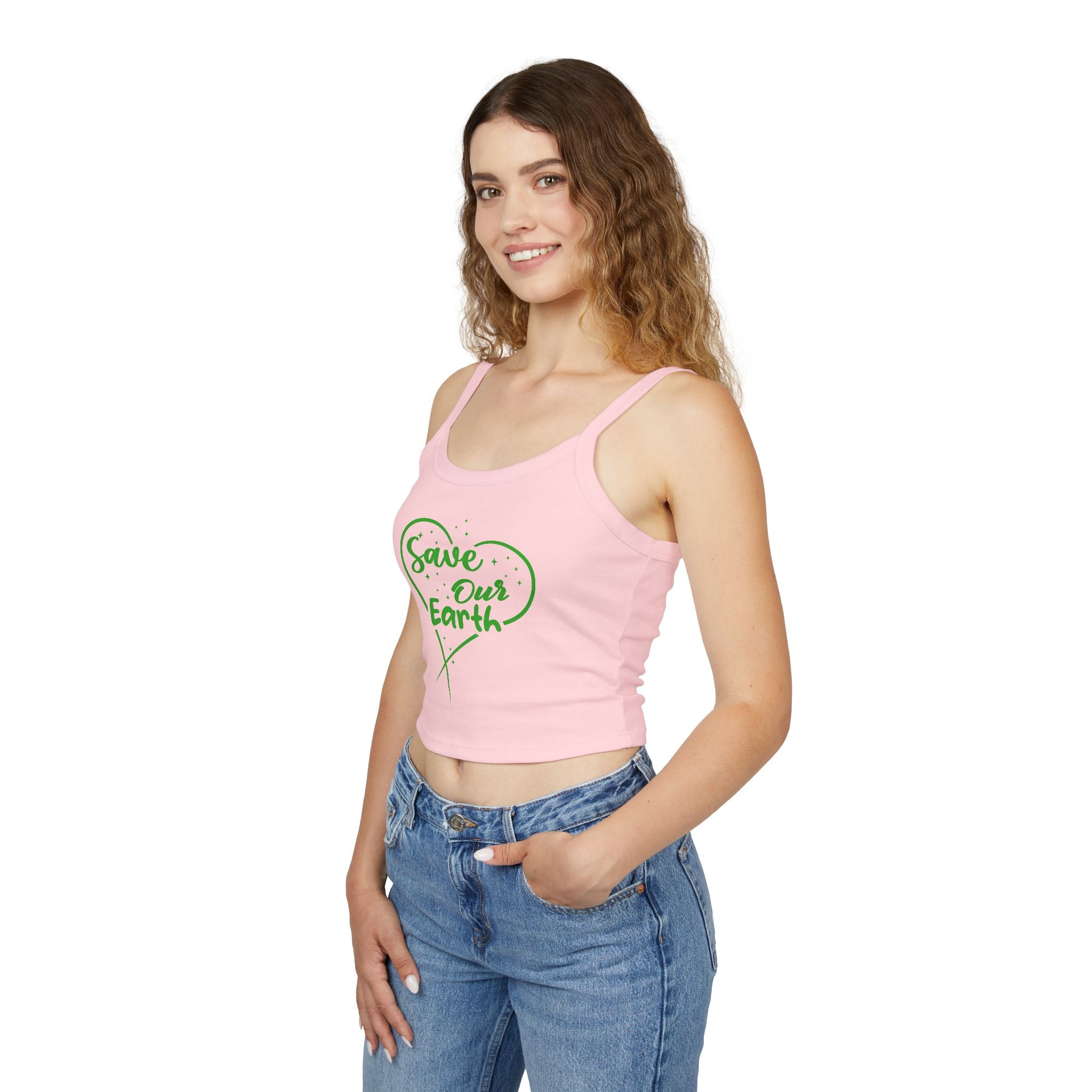 Save Our Earth Women's Tank Top - Eco-Friendly Graphic Design