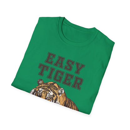 Easy Tiger Unisex Softstyle T-Shirt - Relaxed Graphic Tee for Animal Lovers