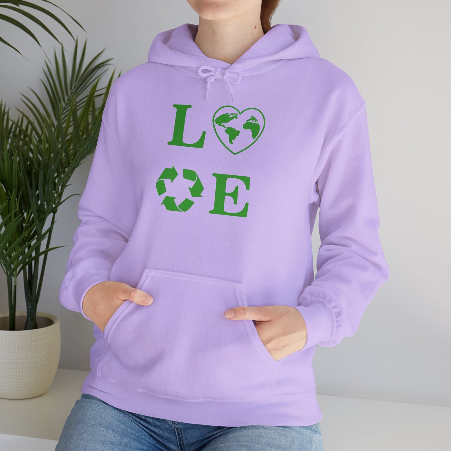 Love Heart Recycling Hoodie