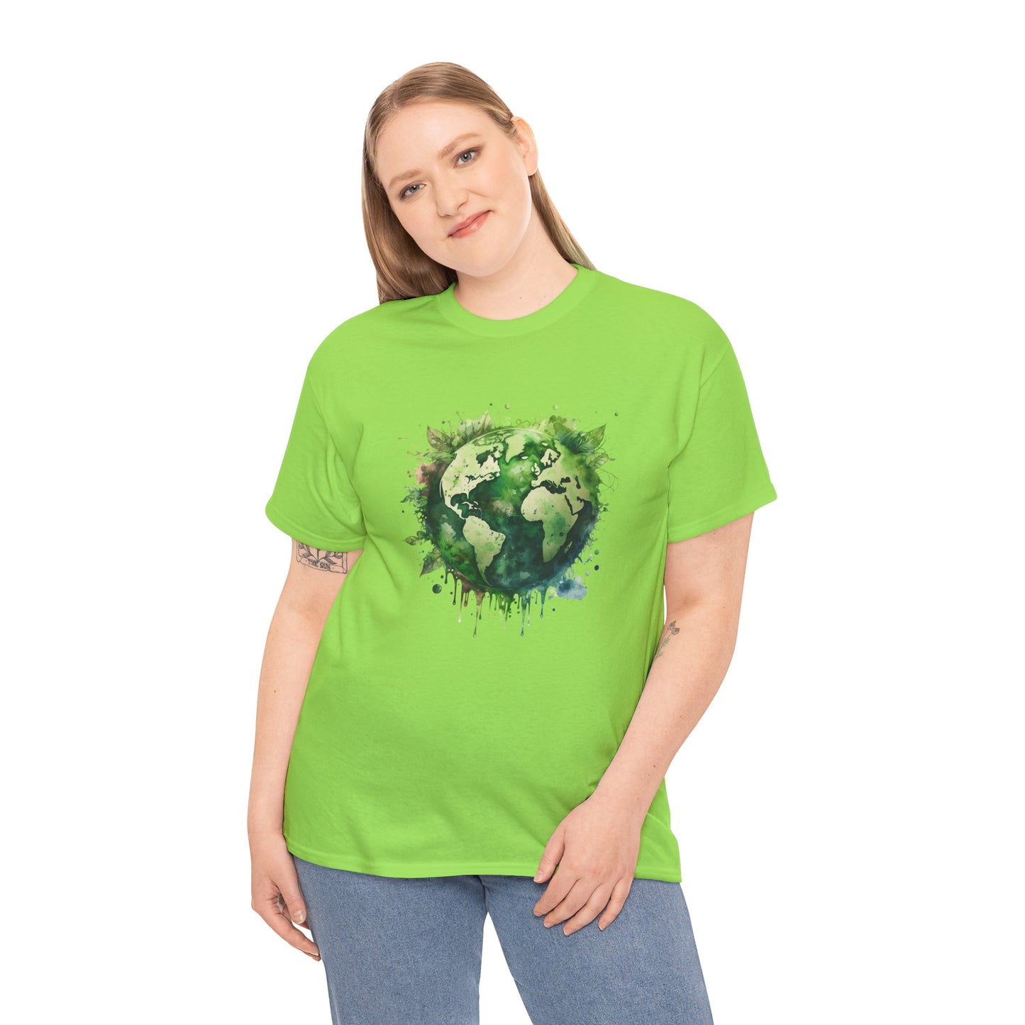 Eco-Friendly World Map T-Shirt - Unisex Tee