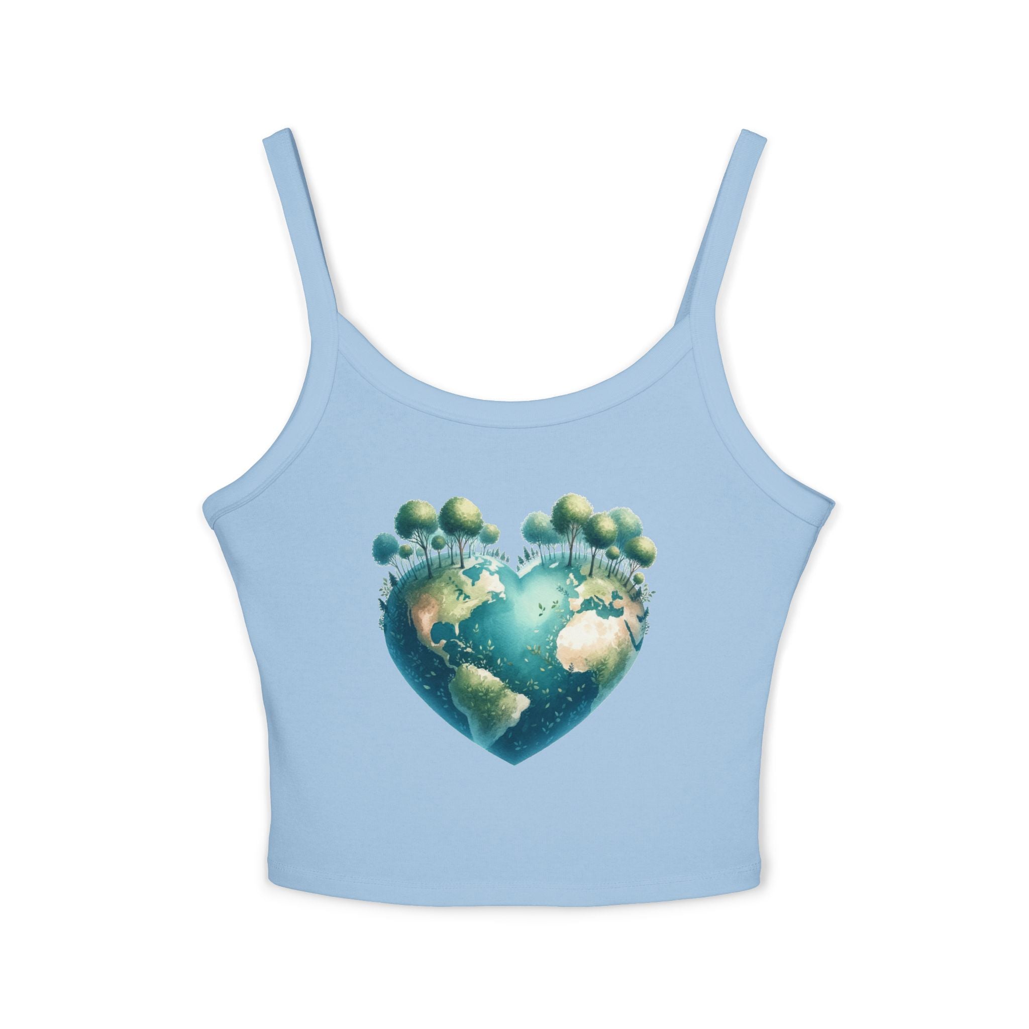Cute Earth Heart Tank Top
