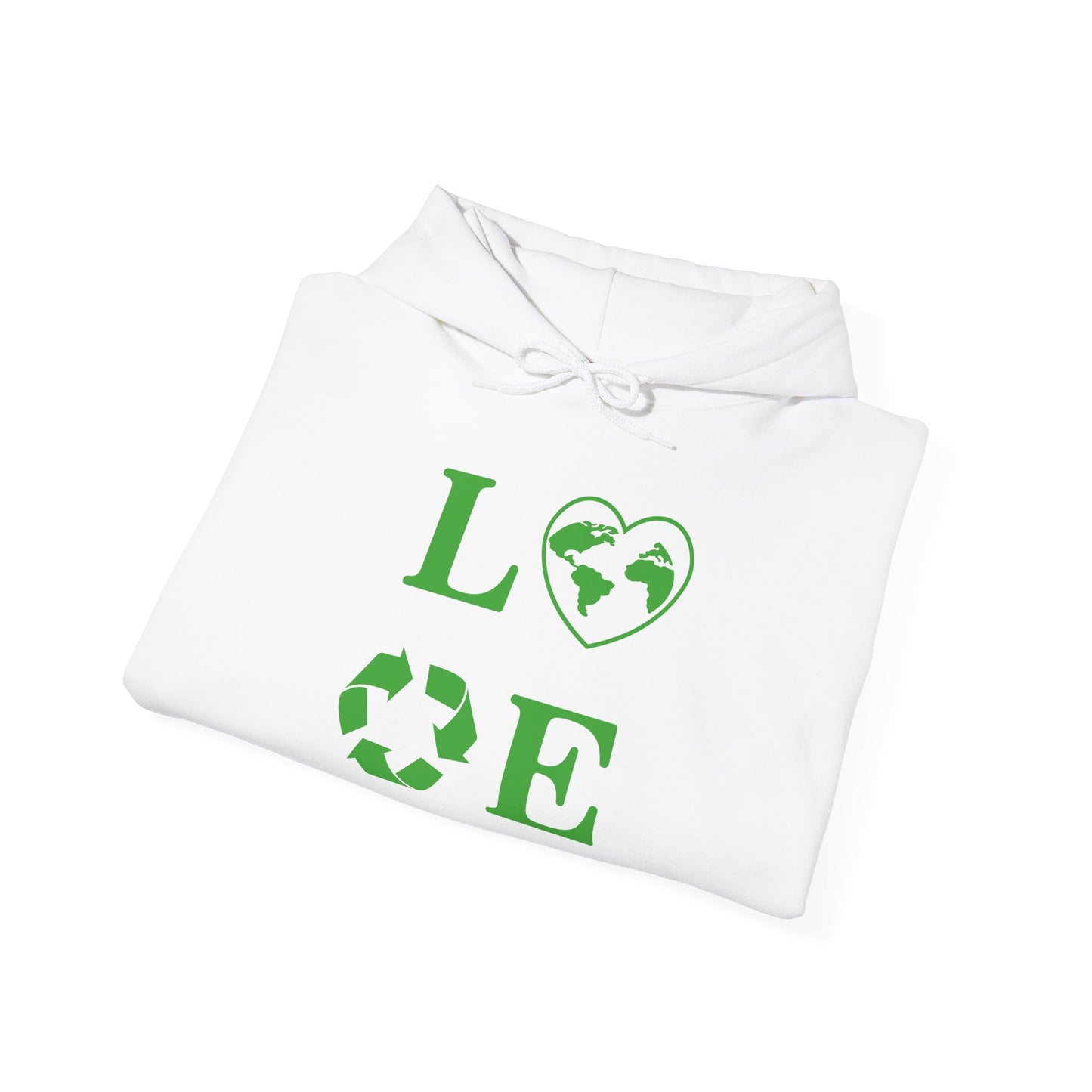 Love Heart Recycling Hoodie