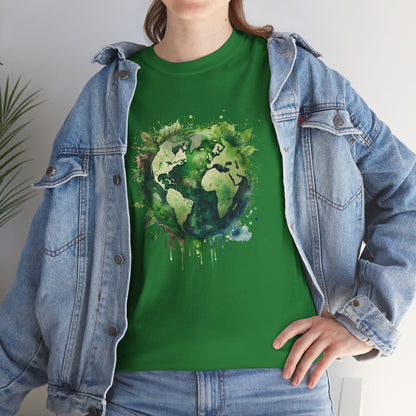 Eco-Friendly World Map T-Shirt - Unisex Tee