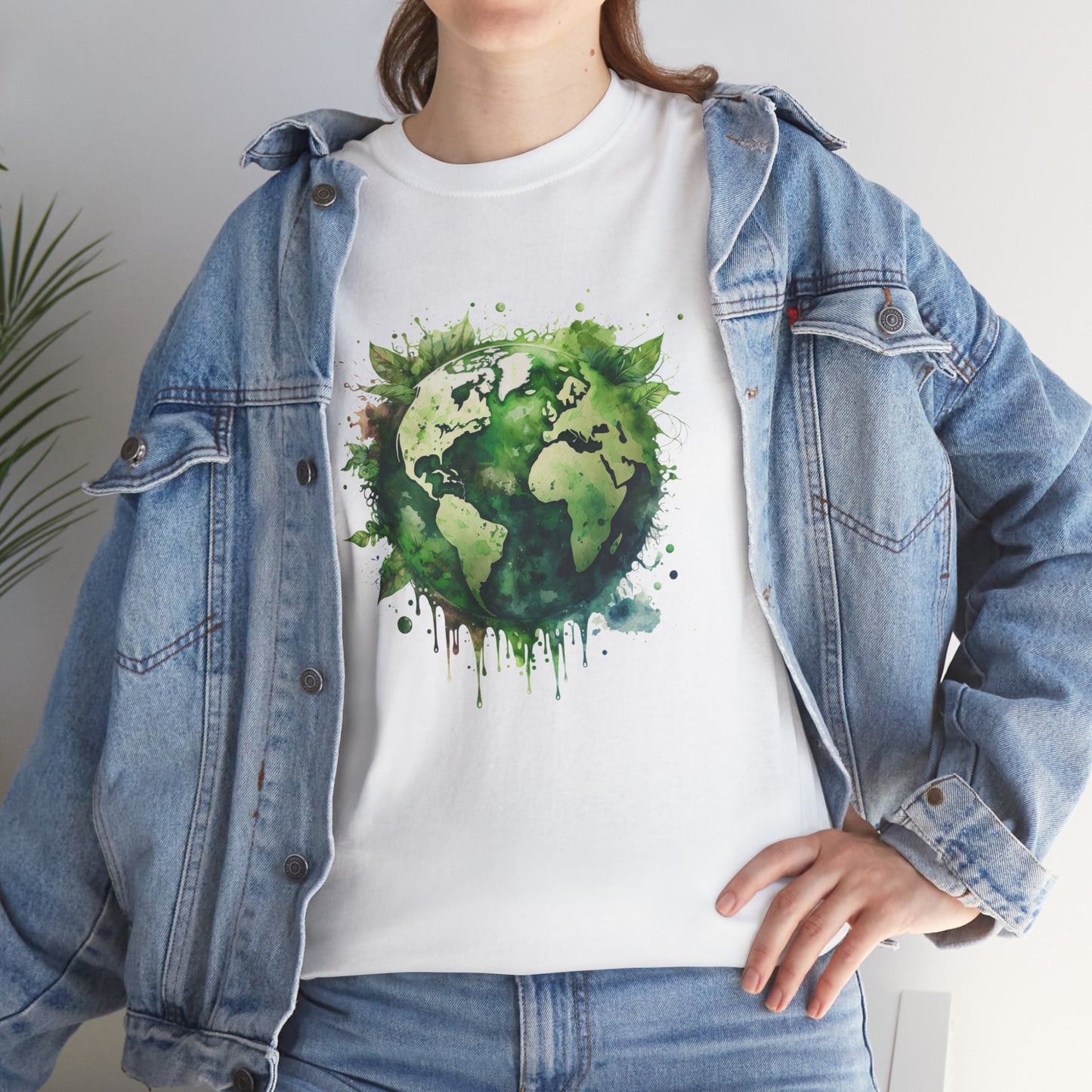 Eco-Friendly World Map T-Shirt - Unisex Tee