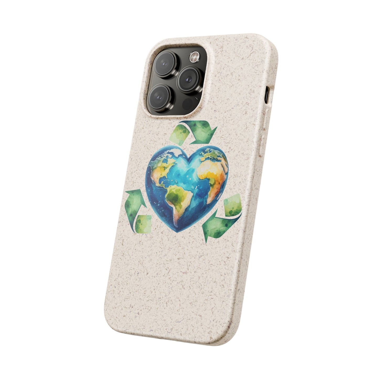 Cute Earth Design - Sustainable Living Biodegradable Phone Case