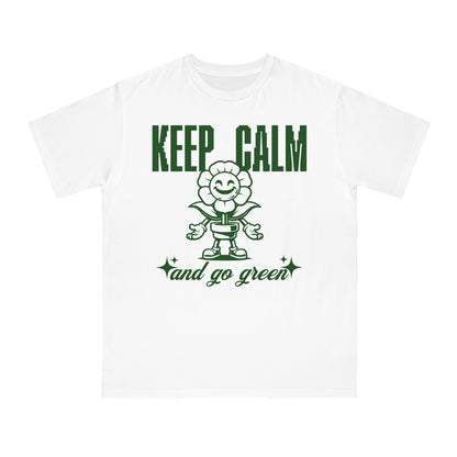 Eco-Friendly Classic T-Shirt - Keep Calm and Go Green Design