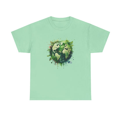 Eco-Friendly World Map T-Shirt - Unisex Tee