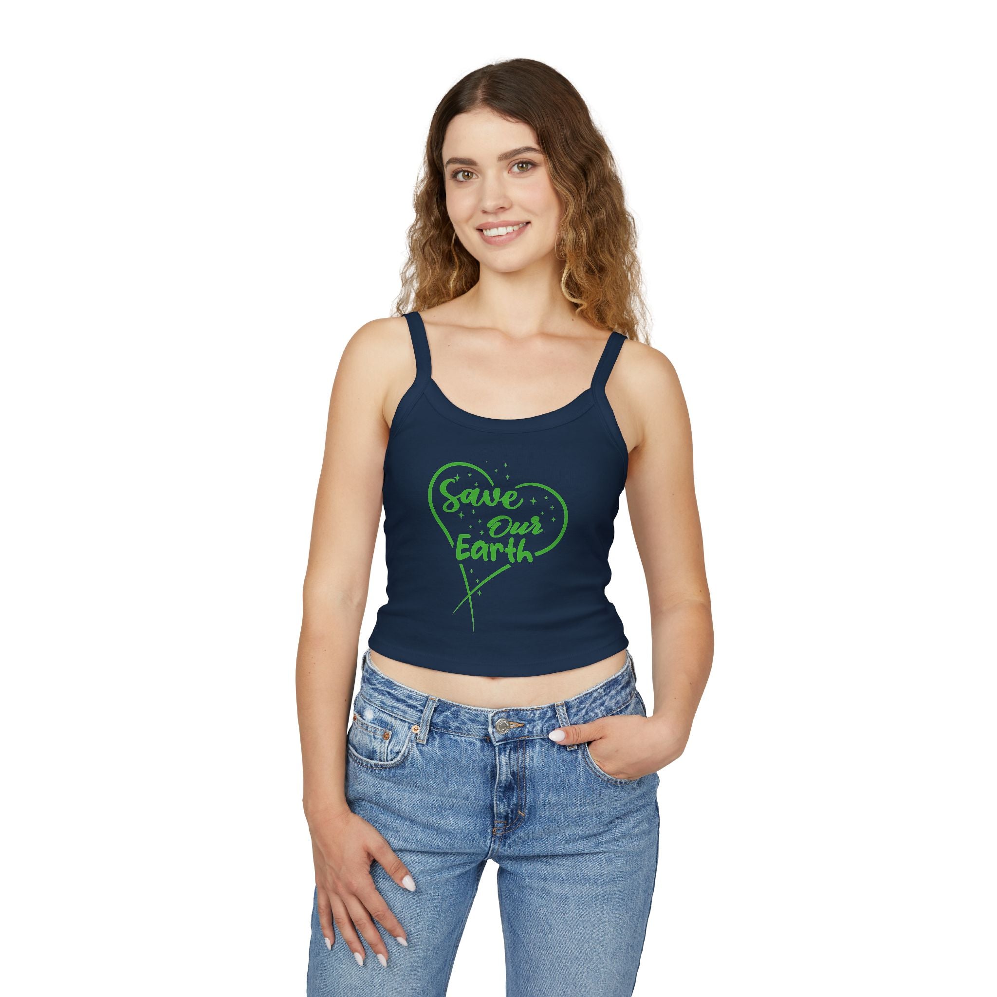 Save Our Earth Women's Tank Top - Eco-Friendly Graphic Design