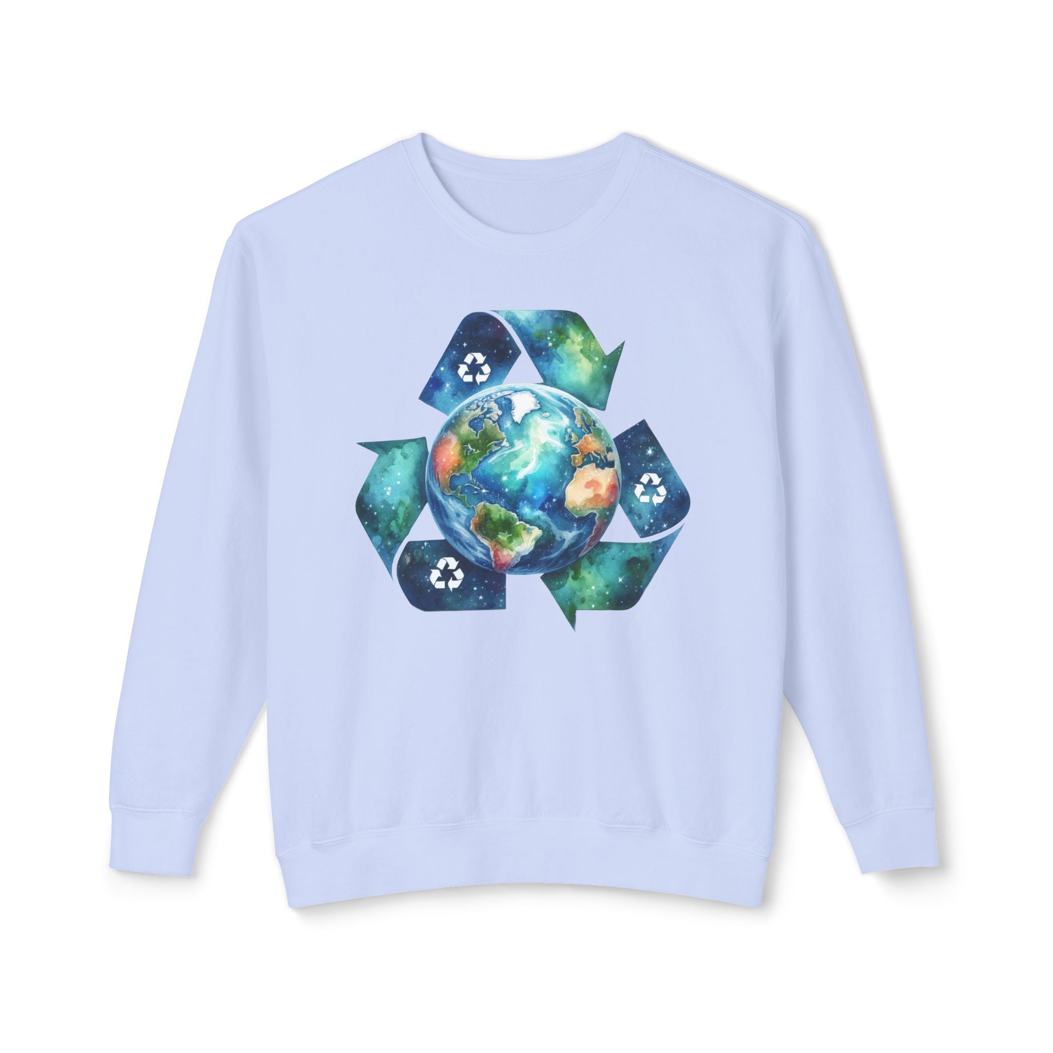 Eco-Friendly Earth Design Unisex Lightweight Crewneck Sweatshirt