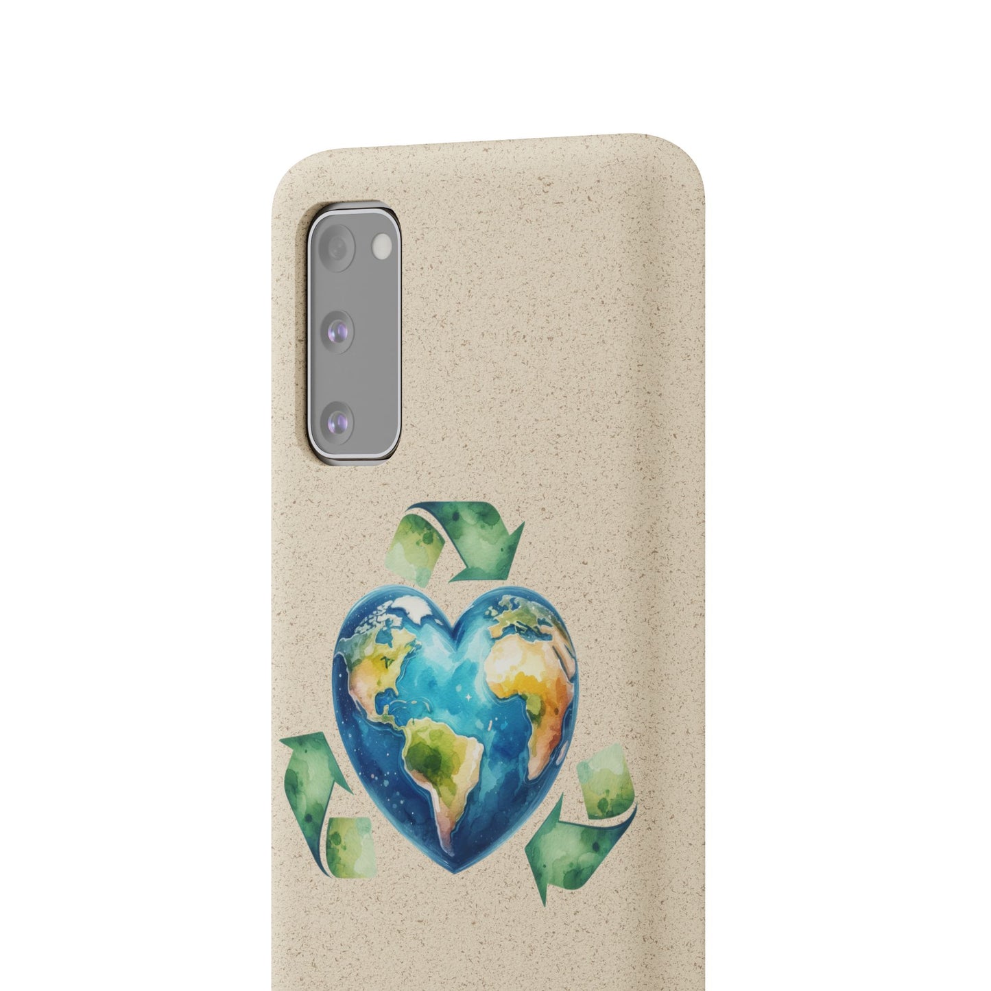 Cute Earth Design - Sustainable Living Biodegradable Phone Case