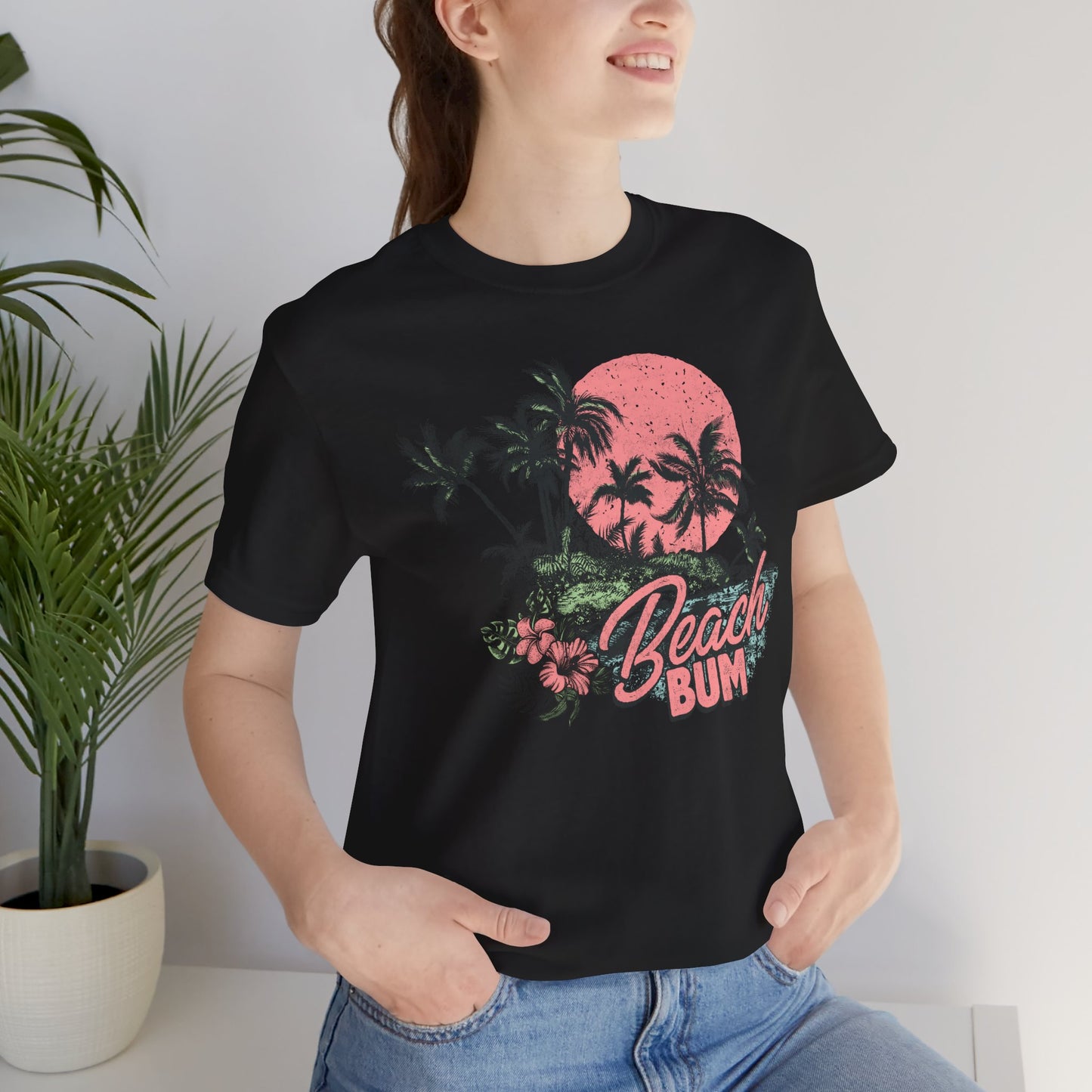 Beach Bum Unisex Short Sleeve Tee - Summer Vibes Shirt