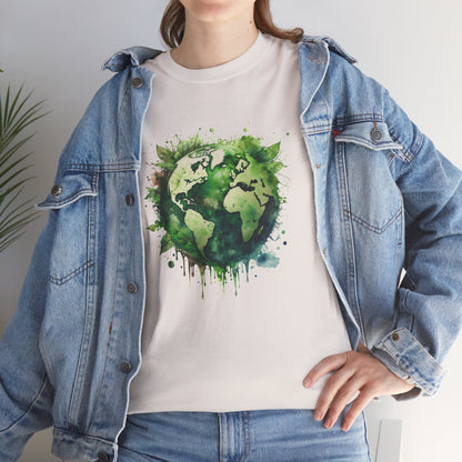 Eco-Friendly World Map T-Shirt - Unisex Tee