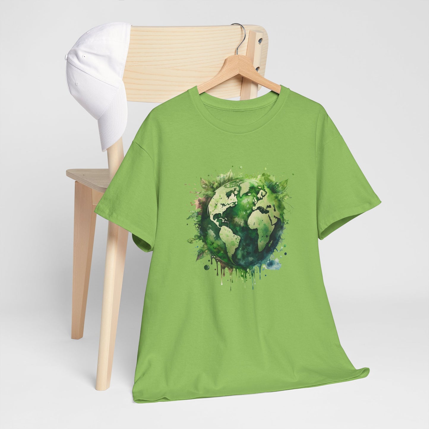 Eco-Friendly World Map T-Shirt - Unisex Tee