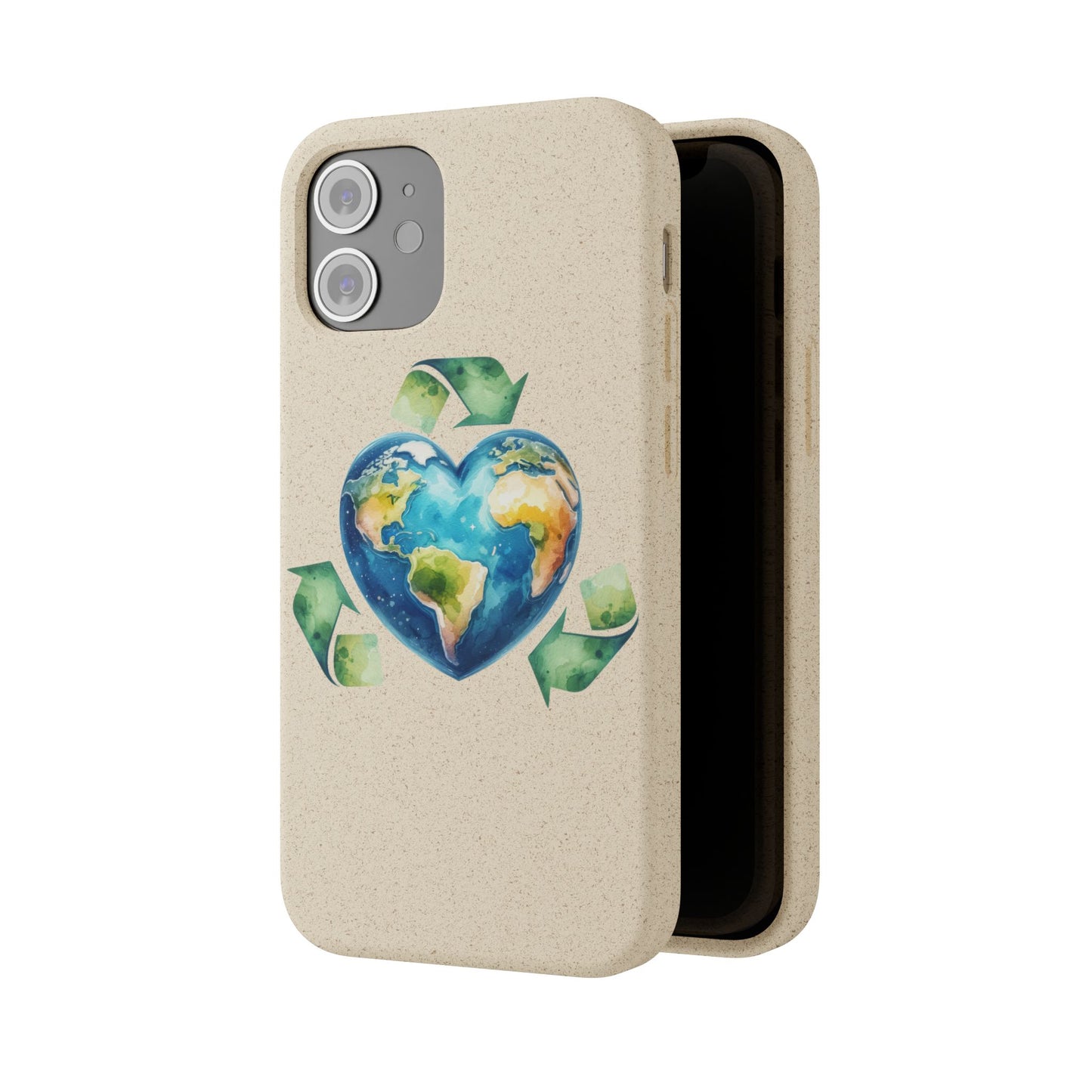 Cute Earth Design - Sustainable Living Biodegradable Phone Case