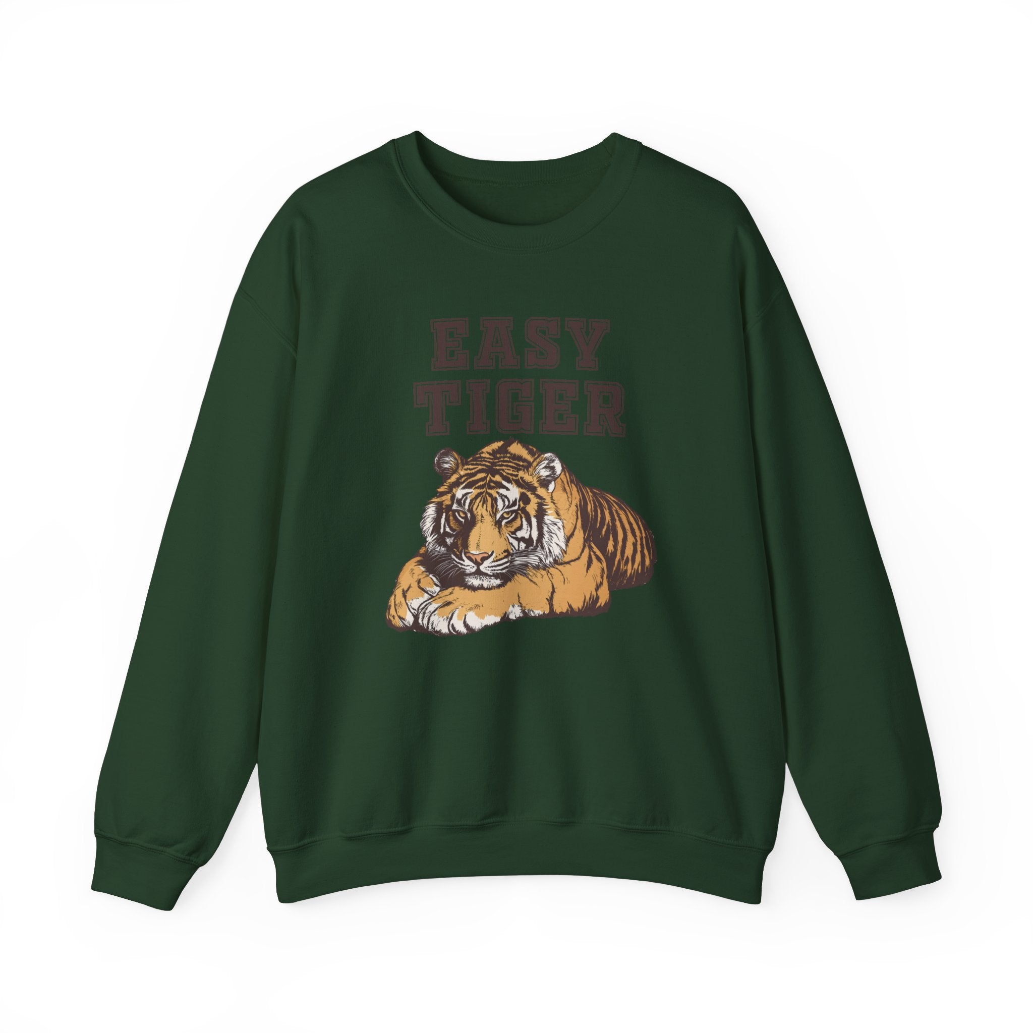 Easy Tiger Unisex Heavy Blend™ Crewneck Sweatshirt - Relaxed Comfort for Animal Lovers