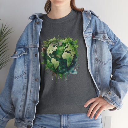 Eco-Friendly World Map T-Shirt - Unisex Tee