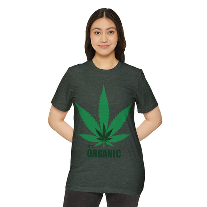 Eco-Friendly Organic T-Shirt with Leaf Design