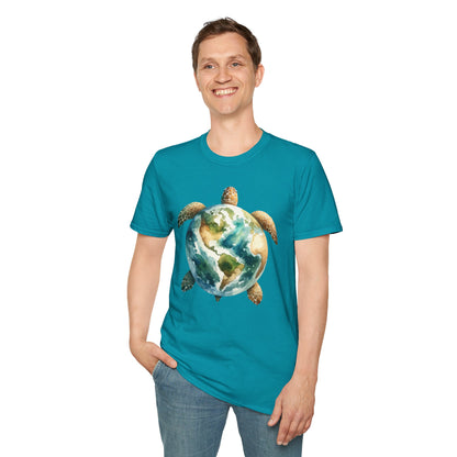 Eco-Friendly Turtle Graphic Unisex Softstyle T-Shirt