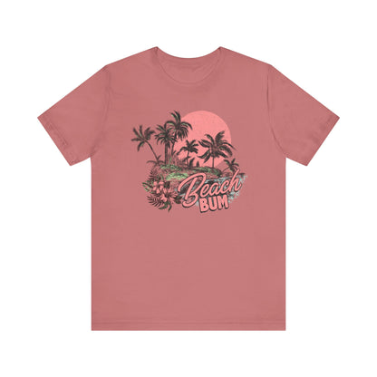 Beach Bum Unisex Short Sleeve Tee - Summer Vibes Shirt