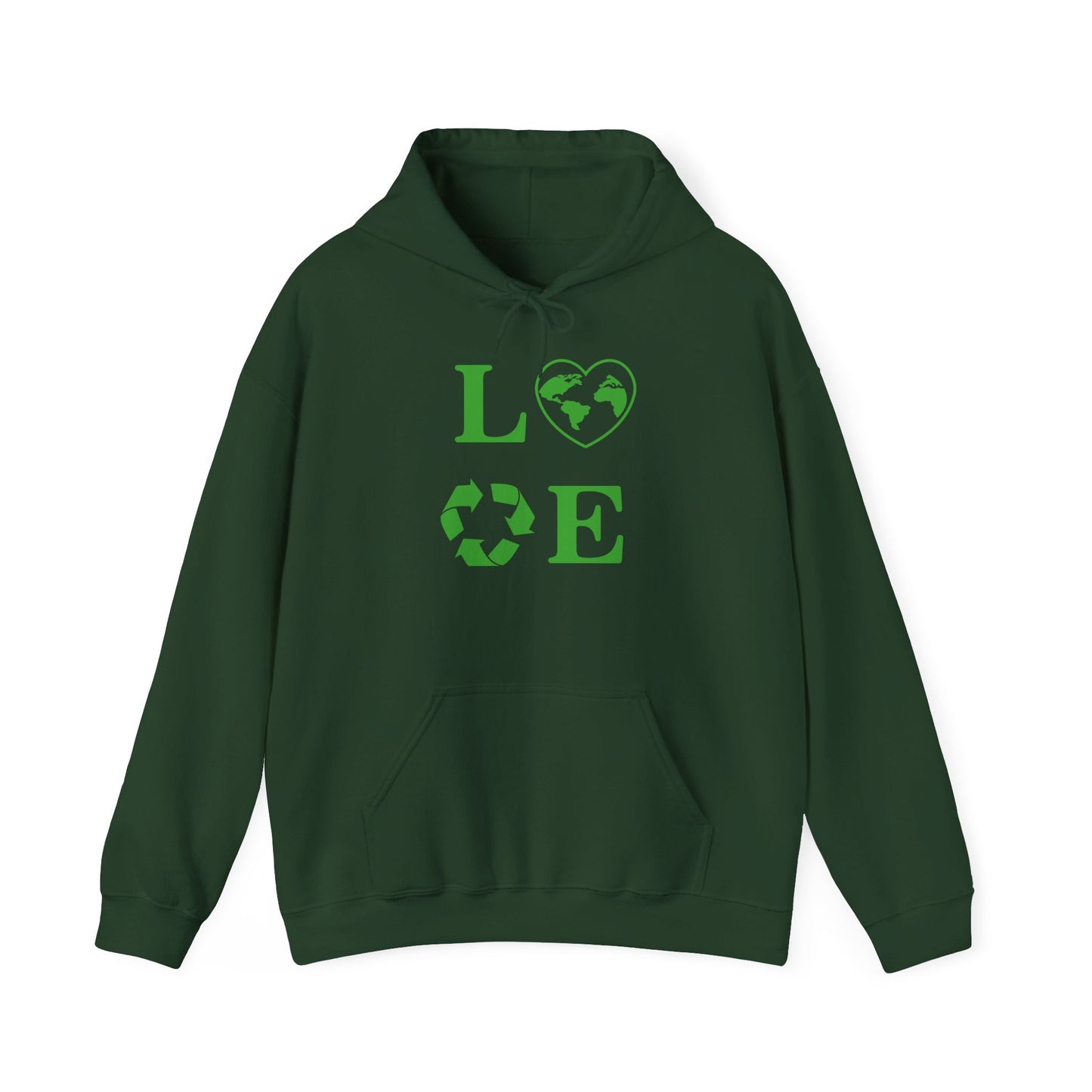 Love Heart Recycling Hoodie