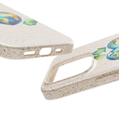 Cute Earth Design - Sustainable Living Biodegradable Phone Case