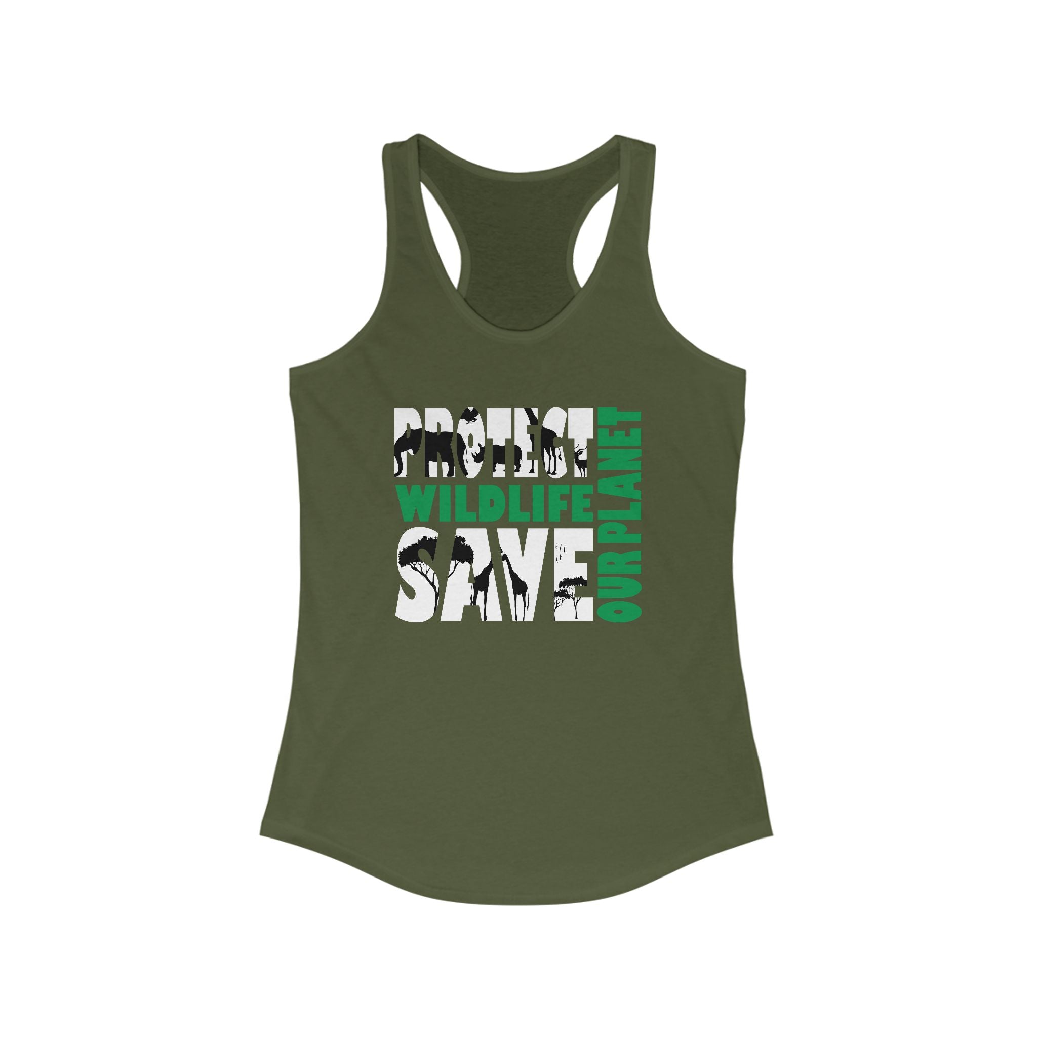 Wildlife Awareness save the Planet Women's Tank Top